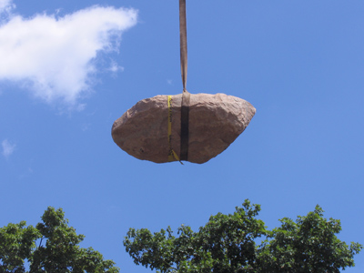 Unidentified flying rock.