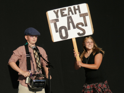 Where talent and creativity collide:  a song about toast played on a toaster.