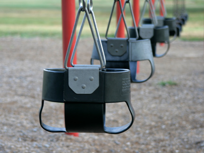 Where elementary school students play.