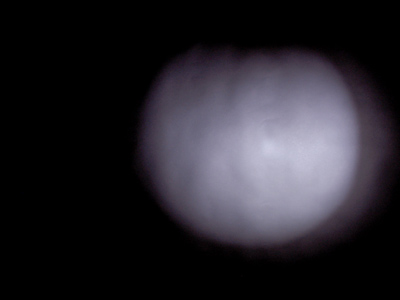 Assignment 1:  circle of light on a dark background.