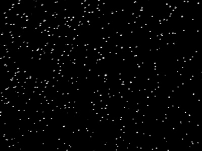 A follow-up to the starry night photo of September 2, 2007?  No, just water droplets from a lawn sprinkler.