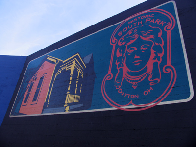 This mural was painted months ago and nobody has marked it with graffiti . . . 