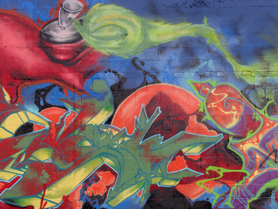  . . . maybe because the rear wall has been `sacrificed` to graffiti artists.