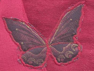 This butterfly needs a few stitches.