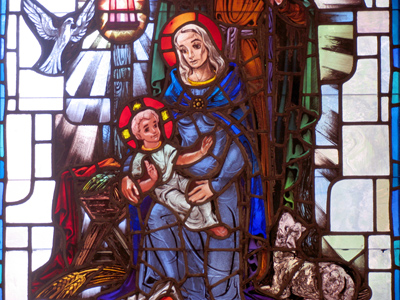 He looks a little too big for the manger.