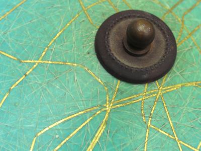 Sixties` fiberglass lamp shade.