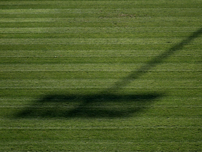 Waiting patiently for soccer season.