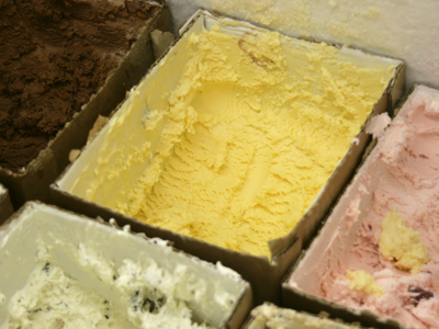 On a day like today, ice cream is a tough sell.