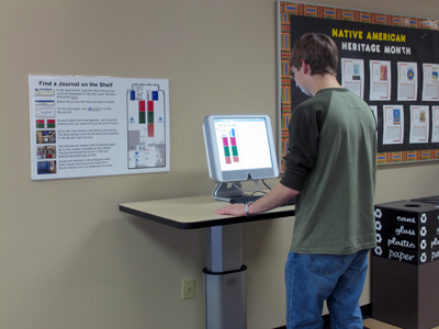 A totally spontaneous moment in the Library.