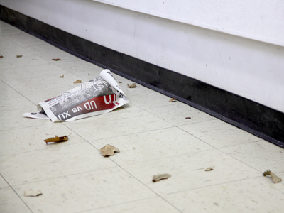 It was windy inside.