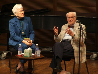 Pulitzer Prize winning composer Robert Ward, age 91, recounts his personal experiences with Copland and Ives.