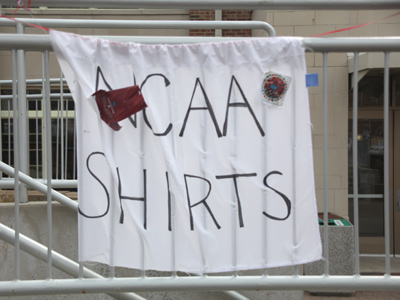 Clearance sale on T-shirts last seen on March 18.