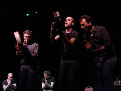 They sang a Christmas song for the Dayton audience, explaining that it is so cold here it reminds them of late December in the south of France.