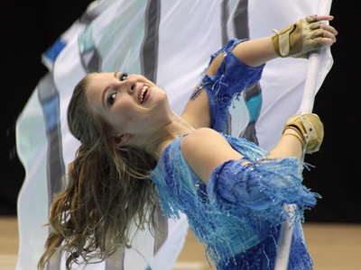 Color guard is truly the most beautiful sport, combining music, dance, costume and props in exciting ways.