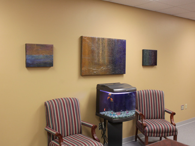 This wall will soon be hung with my photos.  I hope the fish like them.