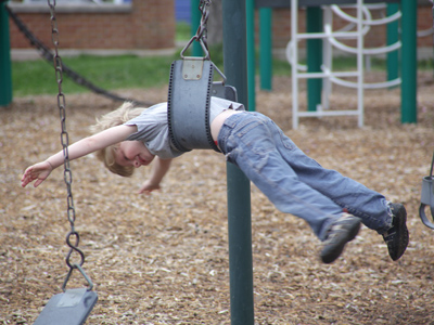 The incredible spinning boy.