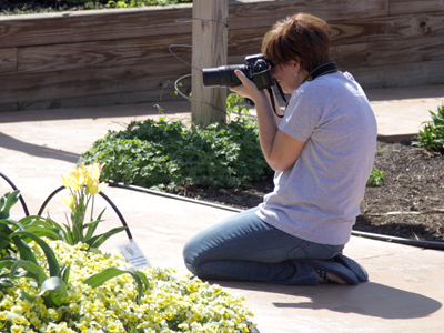 A participant in the photo workshop I led this morning.