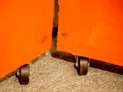 Scenes from a gallery, looking down.