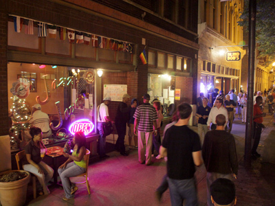 Friday night in my neighborhood.