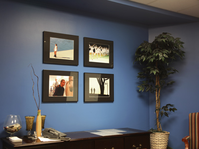 Every well-decorated conference room should have some of my photos -- and a plastic tree.