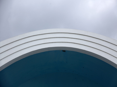 A rarely seen albino rainbow.