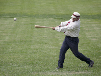 An all-too-common occurence when the Clodbusters were on defense.