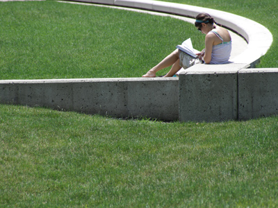 At least there`s ONE advantage of attending summer school.  You can`t do this in the winter.