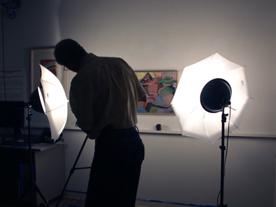 Workshop on photographing art.