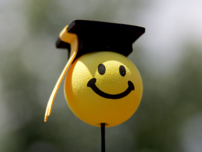 Smiling now, but wait until the student loans are due.