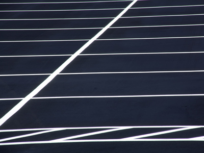 I just love a nice, new parking lot.