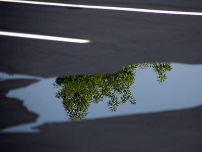 I just love a portal into another world on a nice, new parking lot.