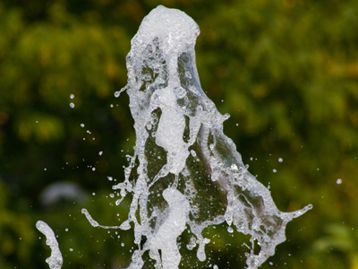 The first time I`ve seen the RiverScape fountain without kids running through it.