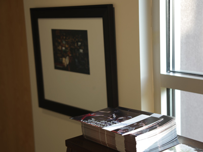 I was surprised to see a picture of mine in the women photographers` exhibit.  Well, it was stacked on the piano.