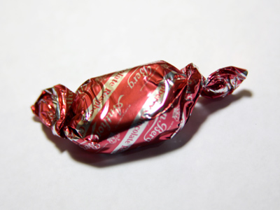 Raspberry chocolates hand-carried to me from England by a thoughtful person.