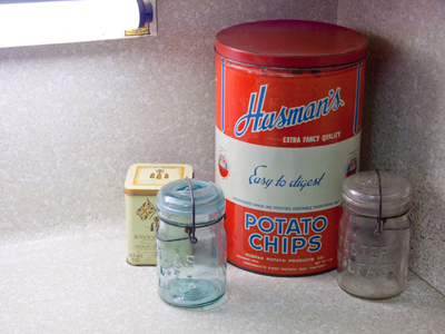 The house was full of quaint reminders of another era.