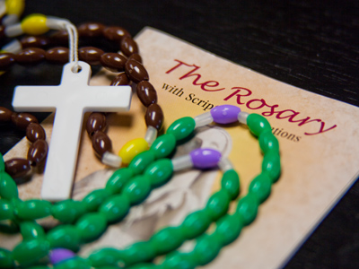 Strings of beads are used in many religions to facilitate prayer and devotion.