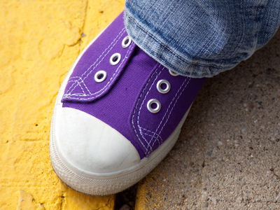 Converse All-Stars are still cool among high-schoolers, but evidently shoe laces are not.