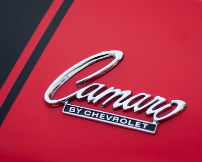 There was a classic 1969 Camaro surrounded by two brand-new ones.  Guess which one I photographed.