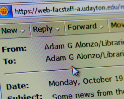 Starved for attention, I sometimes send e-mails to myself.