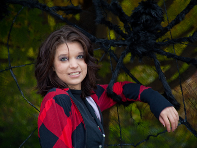 We were able to rescue her from the giant spiders in time.