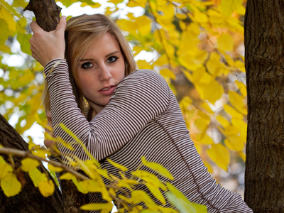 She wouldn`t come down until I put a saucer of milk at the bottom of the tree.