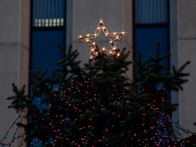 It`s Christmastime in the city.