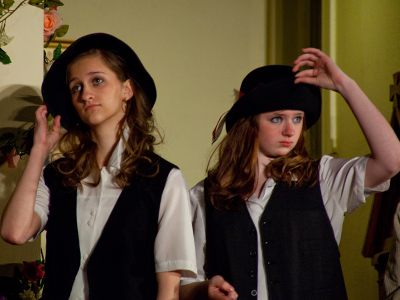 This weekend`s outlaw (on the left) was last weekend`s harpist (see November 28, 2009).