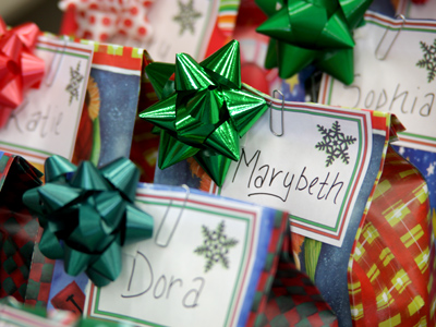 Christmas presents for students also serve as finals week survival kits, since they`re filled with candy and junk food.