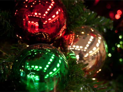 Christmas just isn`t Christmas without gaudy decorations.