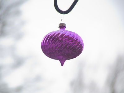 As it slowly landed, I would have been frightened had it not been for the faint Christmas music that came from it.