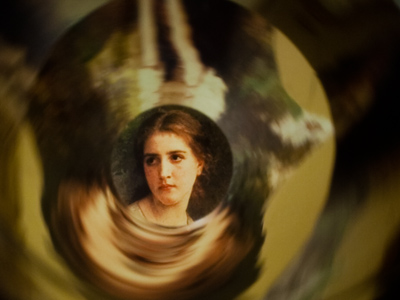 This is that picture photographed through the extension tube of my vacuum cleaner.