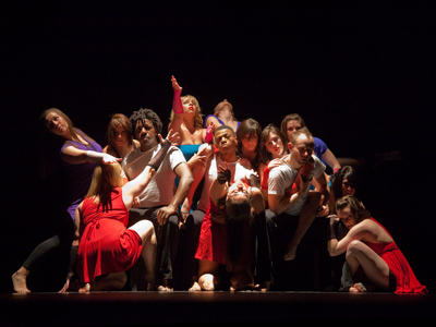 Dancers really like to stick together.