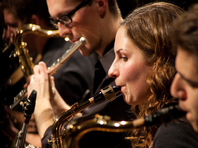 I was hiding in the curtains just off stage.