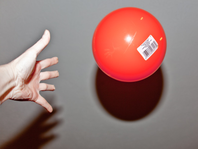I bought a red toy ball today to use in a photography workshop that I`m teaching this weekend.  You`ll see . . . 